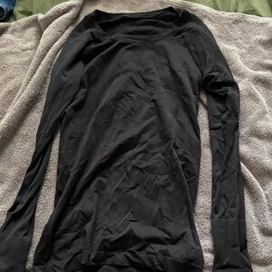lululemon athletica women black Long Sleeve Tee